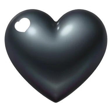 heart with gothic black pearls sticker