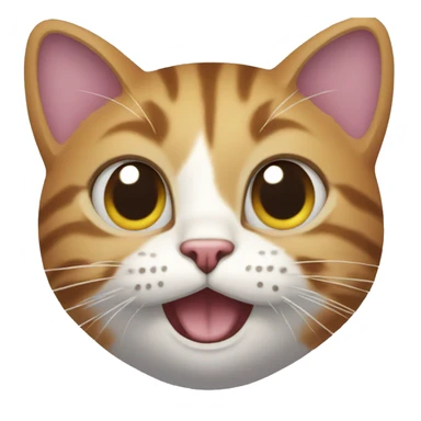 cat face holding a lol panel sticker