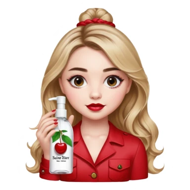 Sabrina carpenter cherry baby body mist   sticker