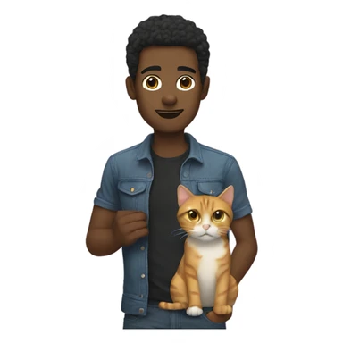 Cool guy with a cat sticker