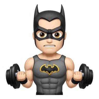 Batman lift dumbbell sticker
