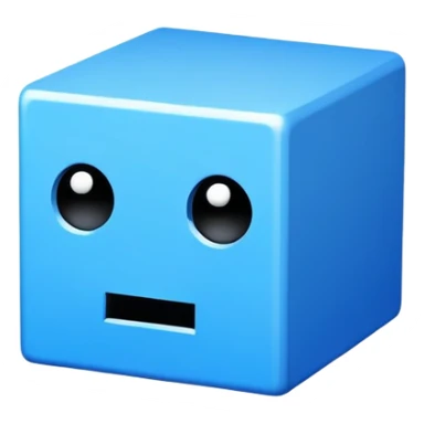 Geometry Dash cube character sticker