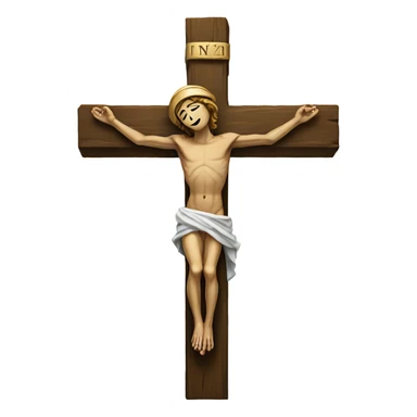 Crucifix sticker