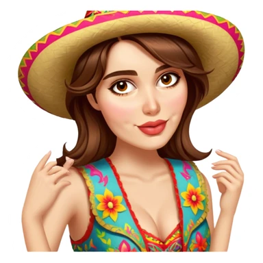 Fiestero with Sombrero sticker