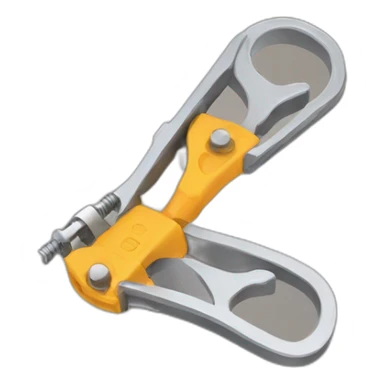 Two spreader clamps sticker