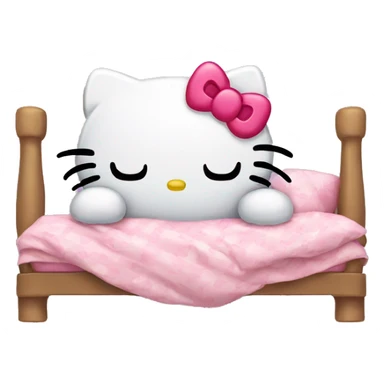 Hello kitty sleeping sticker