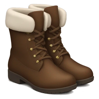 cozy brown ankle boots for winter sticker