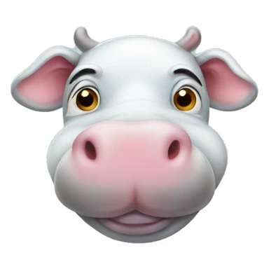 Moo Deng hippo sticker