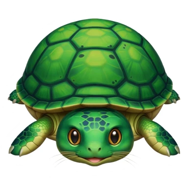 Turtle with a face of a cat  sticker