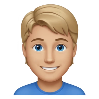 Twan Kuyper blue eyes, dark blonde hair sticker