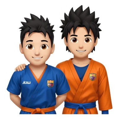 Messi + Goku sticker