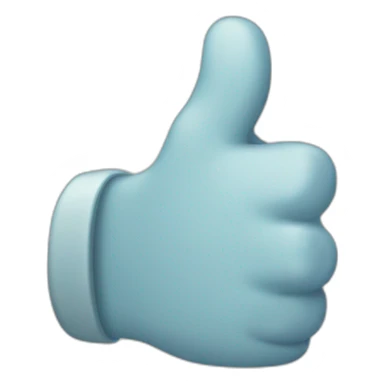 thumbs up with a bended thumb  sticker