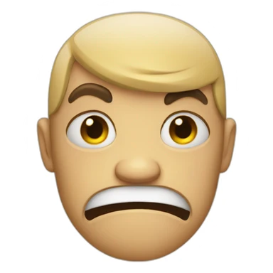 Angry and sad sticker