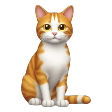 Ginger Cat computer scientist sticker