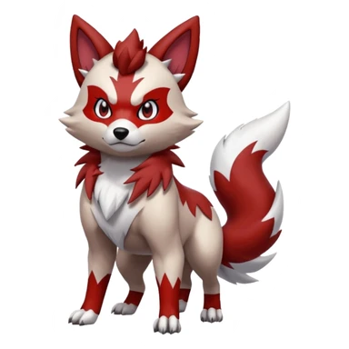 Lycanroc-Zangoose-Zorua-fusion sticker