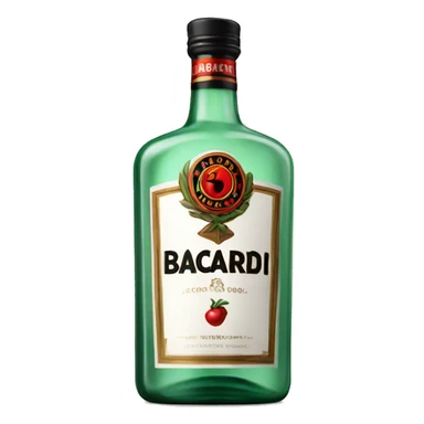 Bottle of Bacardi sticker
