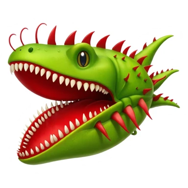 realistic venus fly trap sticker