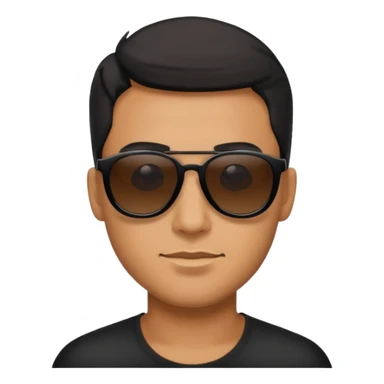 man wearing black sunglasses sticker