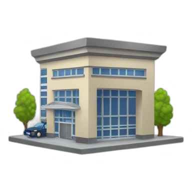 A police station sticker