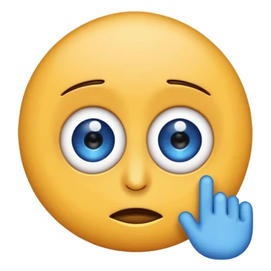 Twitching eye emoji sticker