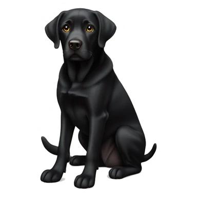 Black Labrador with only 3 legs sticker