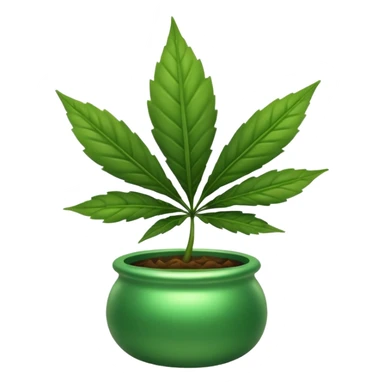 Pot leafs shaking its booty sticker