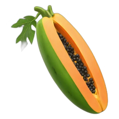 Papaya emoji sticker