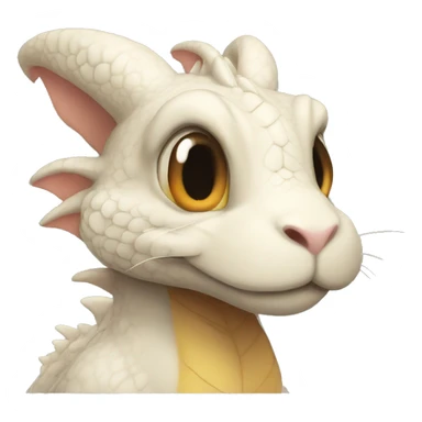 bunny eared dragon sticker