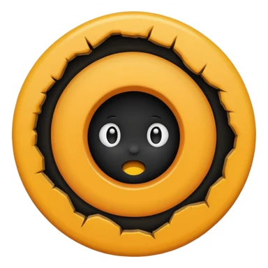 Spreading hole open sticker