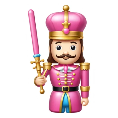 Pink, candyland, nutcracker sticker