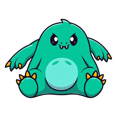 huge monster feet with claws sticker