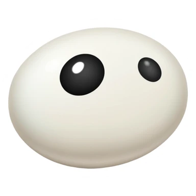 white and black crow eggs sticker