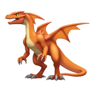  Cool Edgy Digimon-Fakemon-Guilmon-Genesect-Charizard-Velociraptor-Dragon full body sticker