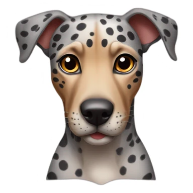 Louisiana leopard spotted Catahoula hound sticker