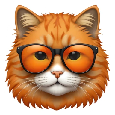 Cool cat wearing sunglasses sticker