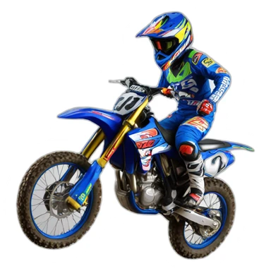 Number 185 motocross sticker