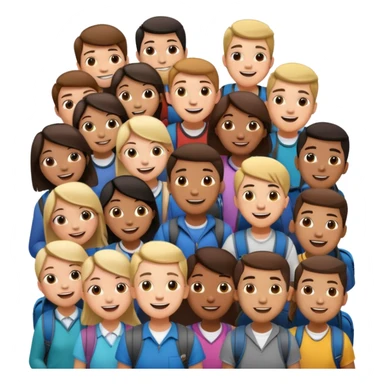 An elevator full of students sticker