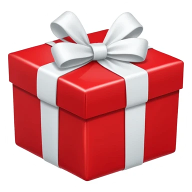 red gift boxes with white bows sticker