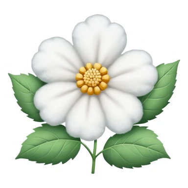 A flower of cotton sticker