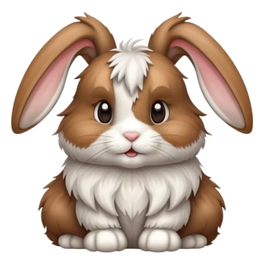 Long haired rabbit sticker