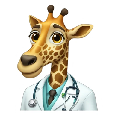 doctor girafe sticker