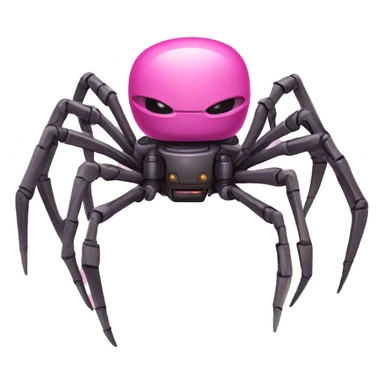Robot spider pink sticker