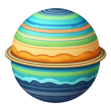 Planet layers sticker
