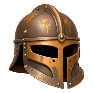 Rusted warrior helmet sticker