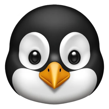 a penguin cute face sticker