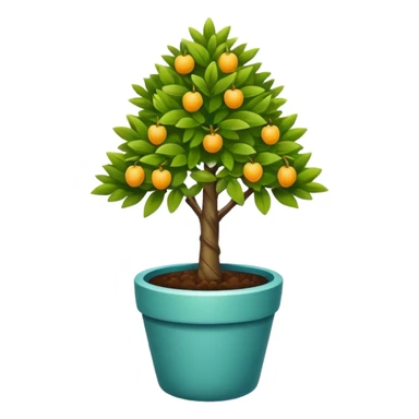 potted little tree sticker