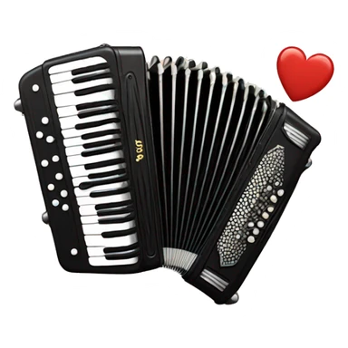 a drop in love with an accordion sticker
