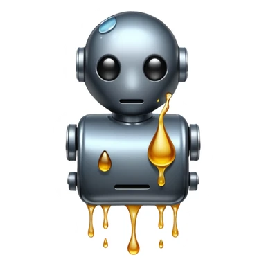 Robot cry sticker