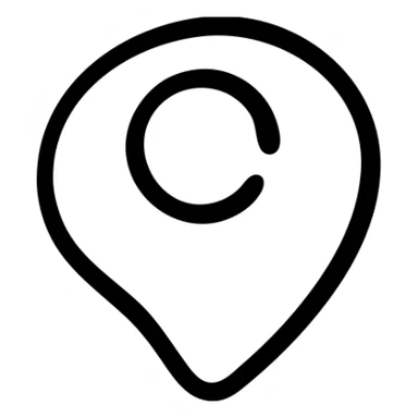 Location pin marker for maps sticker