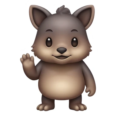 Dusky Muted Smoky Matte Gradient-toned Pokémon-Fakémon-Digimon-Creature, (full body) sticker